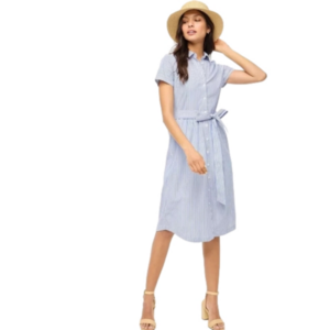 J Crew Striped Shirt Dress NWT Sz 4 BY547